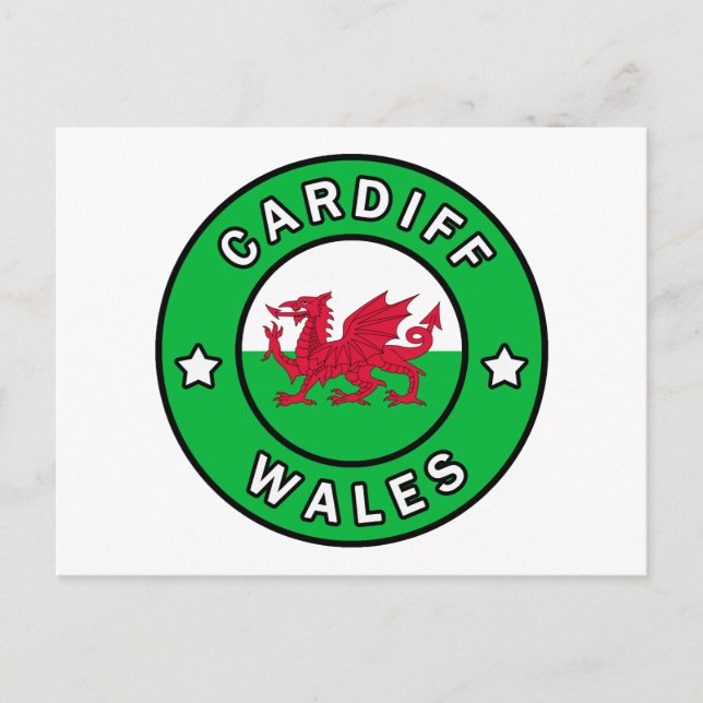 Postal Cardiff Wales (Anverso)