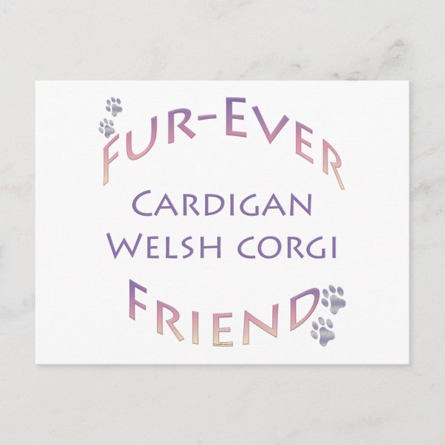 Postal Cardigan Welsh Corgi Furever (Anverso)