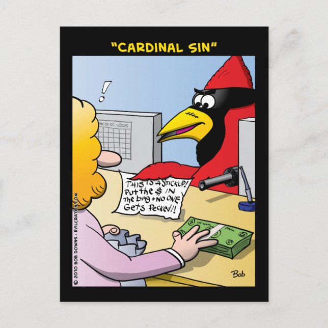 Postal "Cardinal Sin" (Anverso)