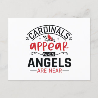 Postal Cardinals Appear When Angels Are Near
