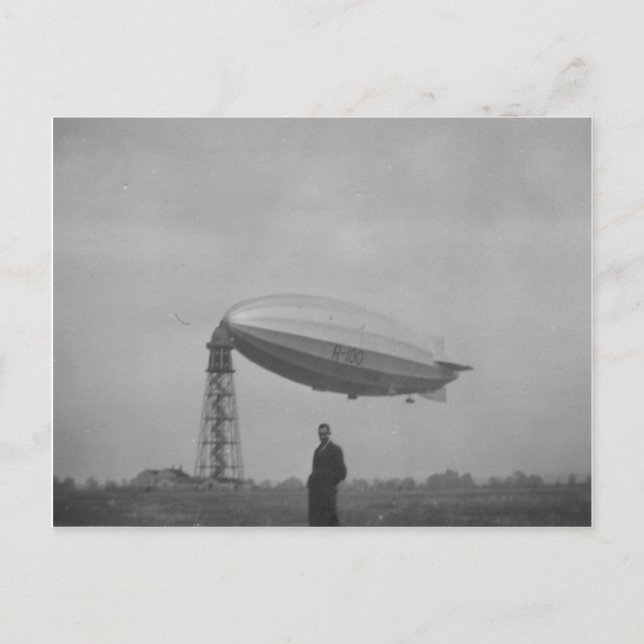Postal Cardington, Airship R100 en mast de amarre