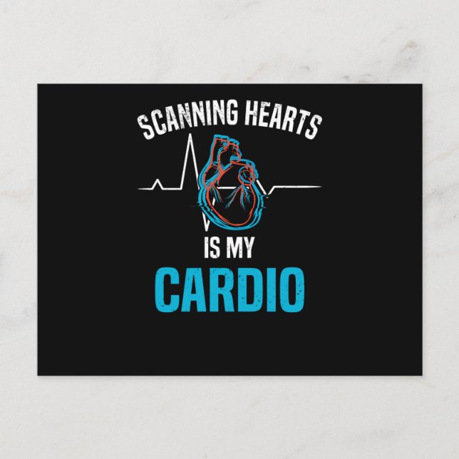 Postal Cardiología Cardióloga Heartchair (Anverso)