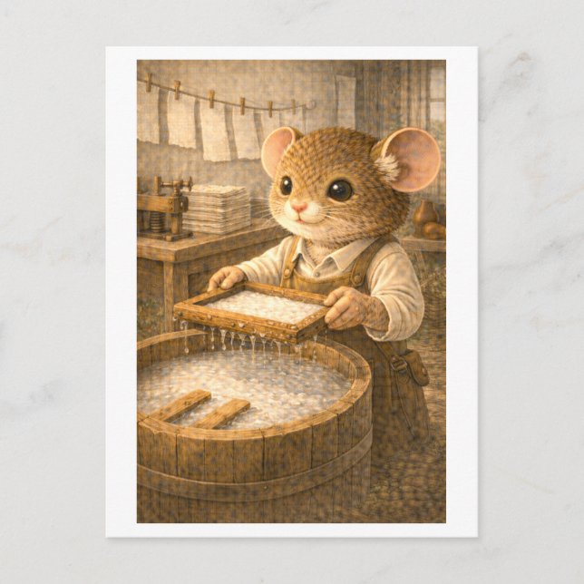 Postal Career Mouse as Paper Maker (Anverso)