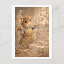 Postal Career Mouse as Sculptor