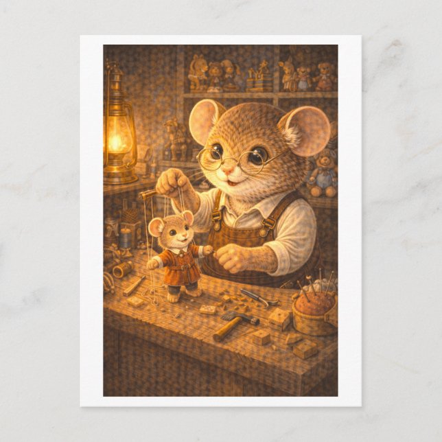 Postal Career Mouse as Toy Maker (Anverso)