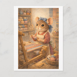 Postal Career Mouse as Weaver