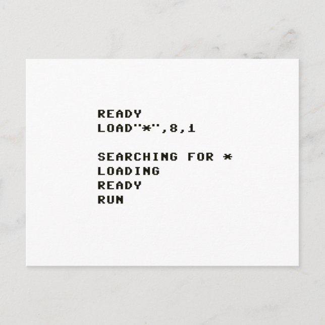 POSTAL CARGA C64 (Anverso)