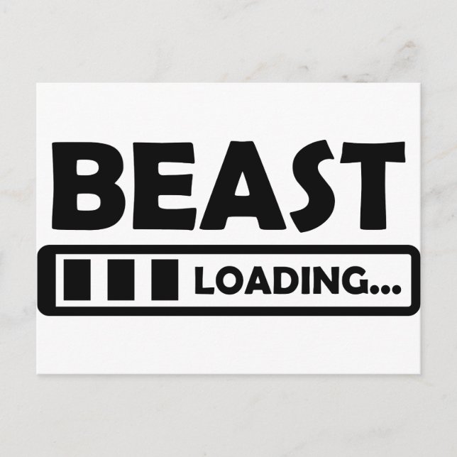 Postal carga de bestia (Anverso)