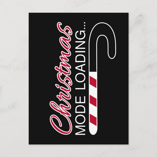 Postal Carga de modo navidad - Barra de carga de caña X M (Anverso)