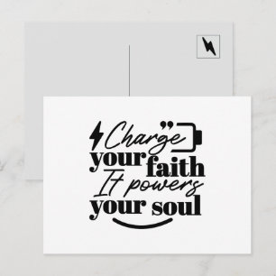 Postal Carga Tu Fe – Cita Inspiradora Cristiana