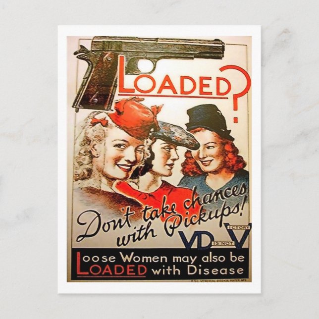 Postal ¿Cargado? No te arriesgues con chicas de camioneta (Anverso)