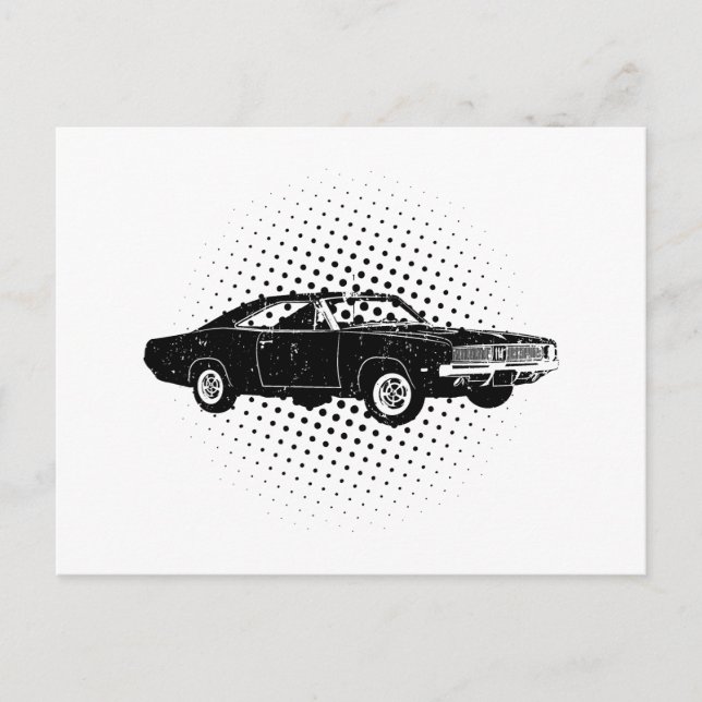 Postal Cargador Dodge Hemi 1969 (Anverso)