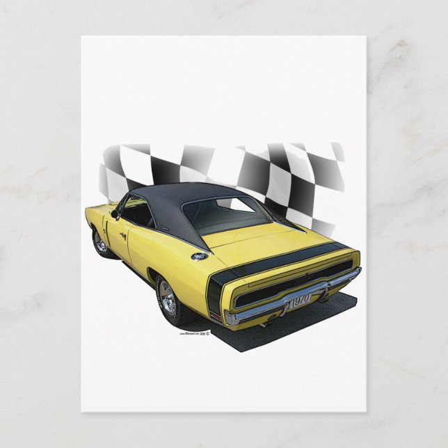 Postal Cargador Dodge R/T de 1970 (Anverso)