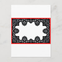 Cargador rojo blanco y negro de encaje El MUSEO Za