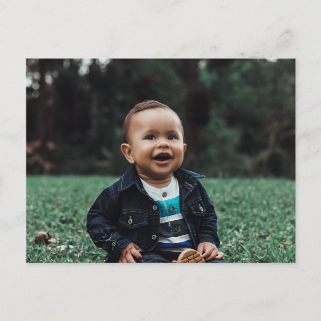 Postal Cargar su Personalizado de fotos personalizado (Anverso)