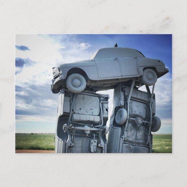 Postal carhenge apilados (Anverso)