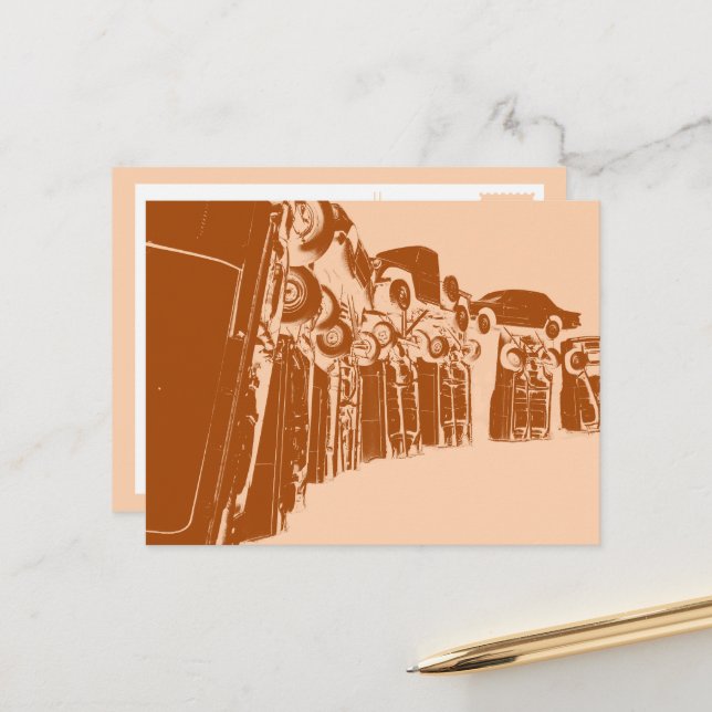 Postal carhenge en alliance nebraska (Anverso/Reverso In Situ)