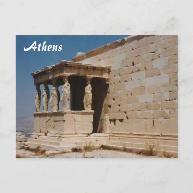 Postal Cariátides - Atenas (Anverso)