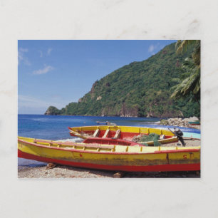 Postal Caribe, BWI, Santa Lucía, Barcos de vela, Soufrier