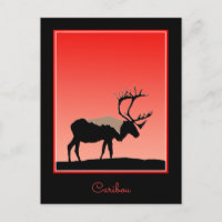 Caribou at Sunset - Arte original de la vida salva