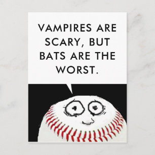 Postal Caricatura de béisbol