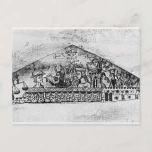 Postal Caricatura de judíos ingleses, de una Hagadá