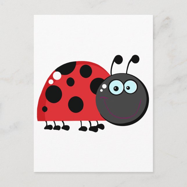 Postal Caricatura de Ladybug (Anverso)