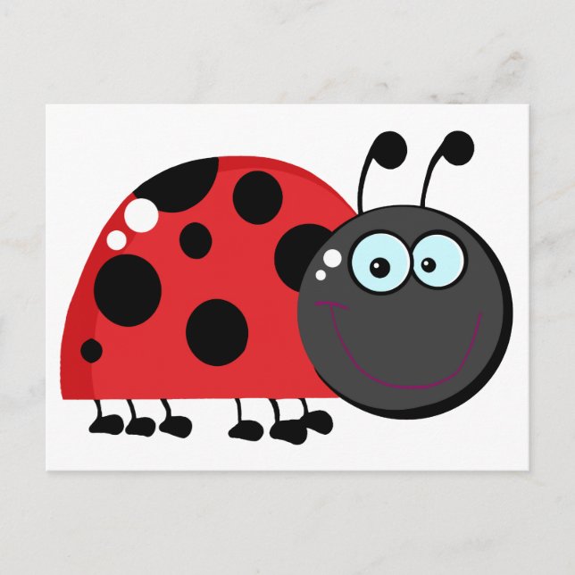Postal Caricatura de Ladybug (Anverso)