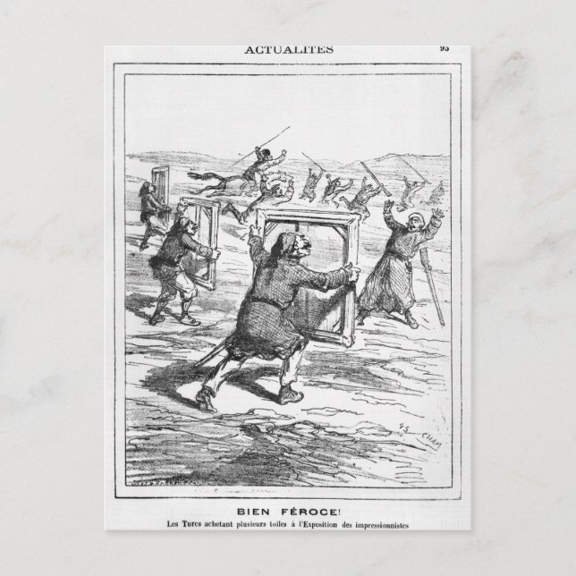 Postal Caricatura de 'Le Charivari' (Anverso)