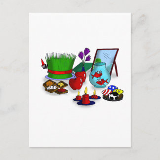 Postal Caricatura de Noruz