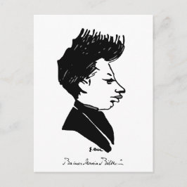 Postal Caricatura de Rilke