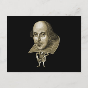 Postal Caricatura de Shakespeare