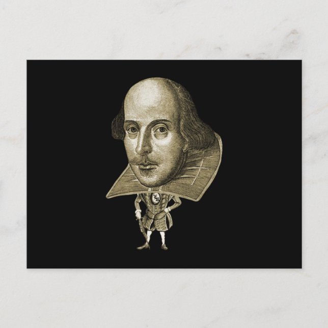 Postal Caricatura de Shakespeare (Anverso)