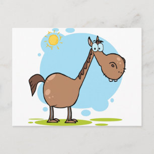 Postal Caricatura del caballo