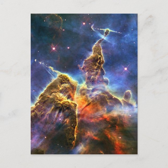 Postal Carina Nebula Hubble Space (Anverso)