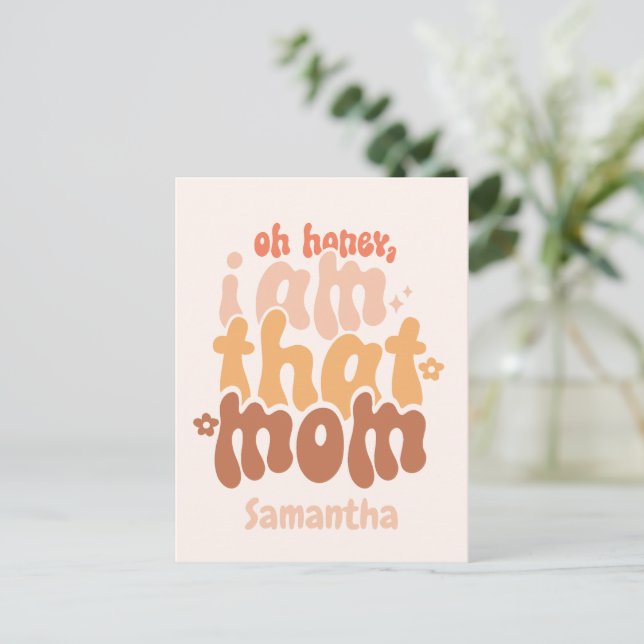 Postal Cariño, Yo Soy Esa Mamá (Anverso de pie)