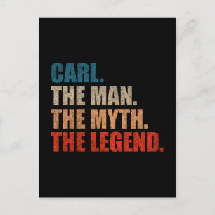 Postal Carl El Hombre El Mito La Leyenda