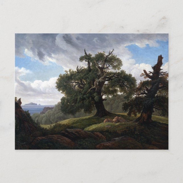 Postal Carl Gustav Carus Memoria de una isla de madera (Anverso)