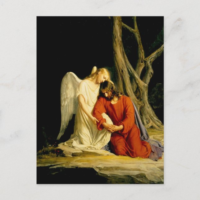 Postal Carl Heinrich Bloch - Gethsemane (Anverso)