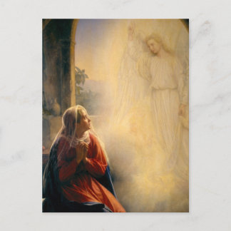 Postal Carl Heinrich Bloch - La Anunciación