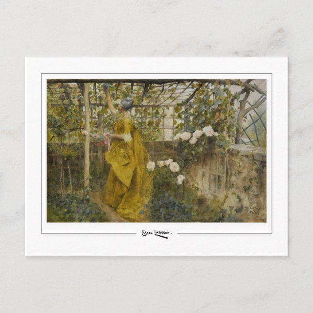 Postal Carl Larsson #409 - Postcard Bella Artes (Anverso)