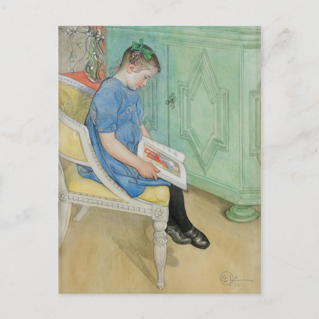 Postal Carl Larsson - Anna-Johanna (Anverso)