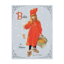Carl Larsson Brita como Navidades de Iduna CC0909