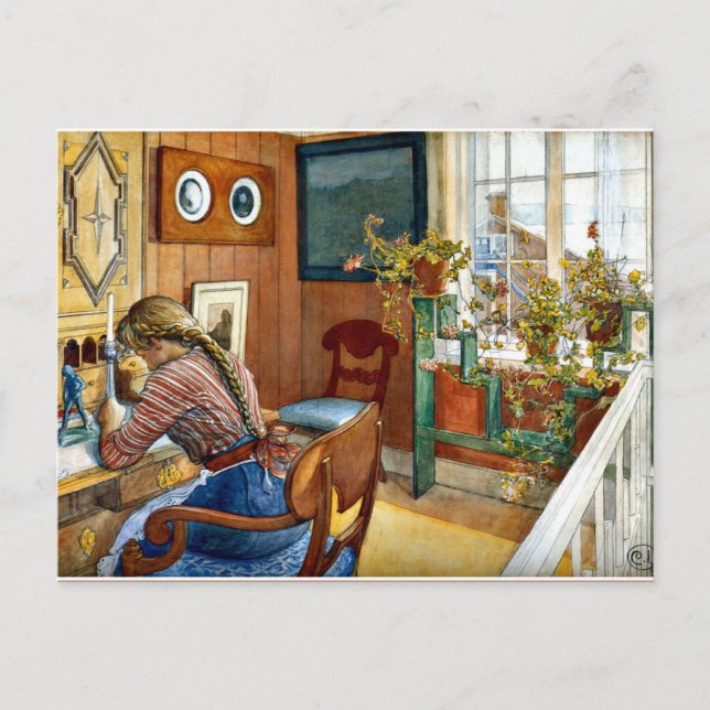 Postal Carl Larsson - Correspondencia (Anverso)