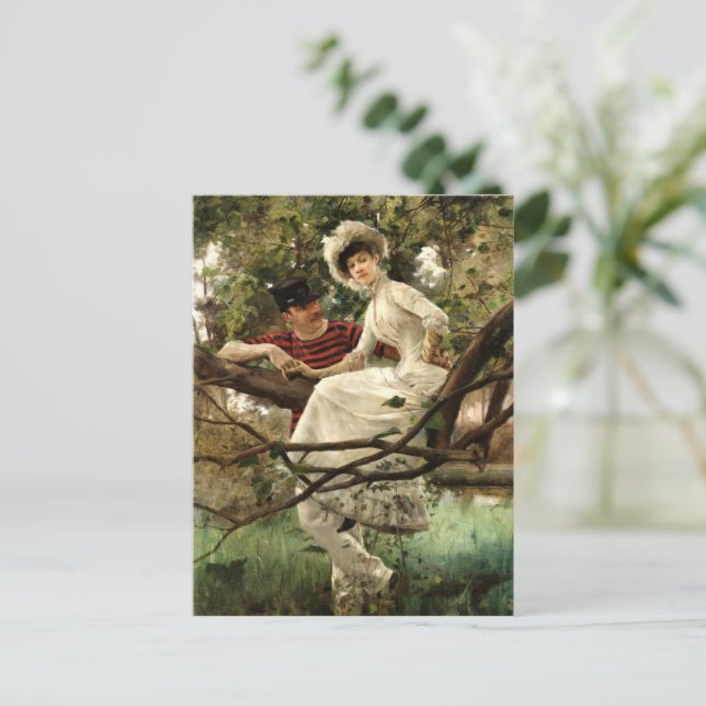 Postal Carl Larsson - Idyll, (Anverso de pie)