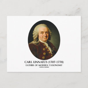 Postal Carl Linnaeus Padre De La Taxonomía Moderna