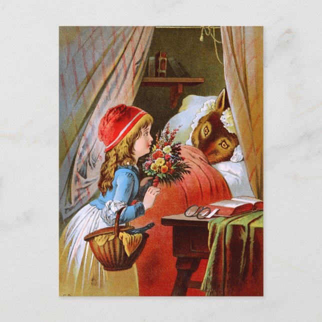 Postal Carl Offterdinger: Pequeño Red-Cap (Anverso)