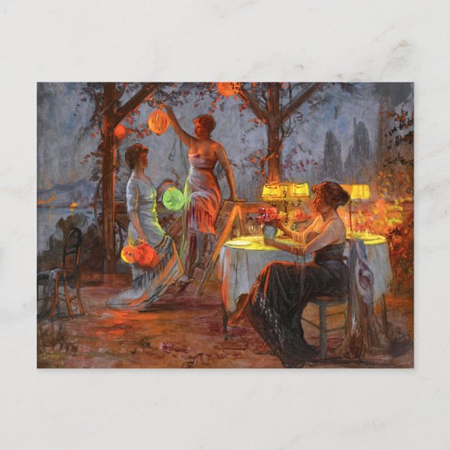 Postal Carlier: Preparación del Fiesta (Anverso)