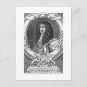 Postal Carlos II (1630-85) Rey de Gran Bretaña e Irlanda