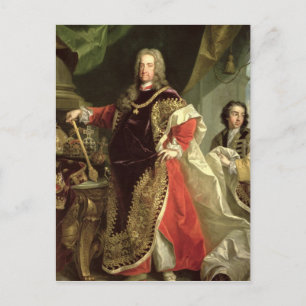 Postal Carlos VI, Santo Emperador Romano usando